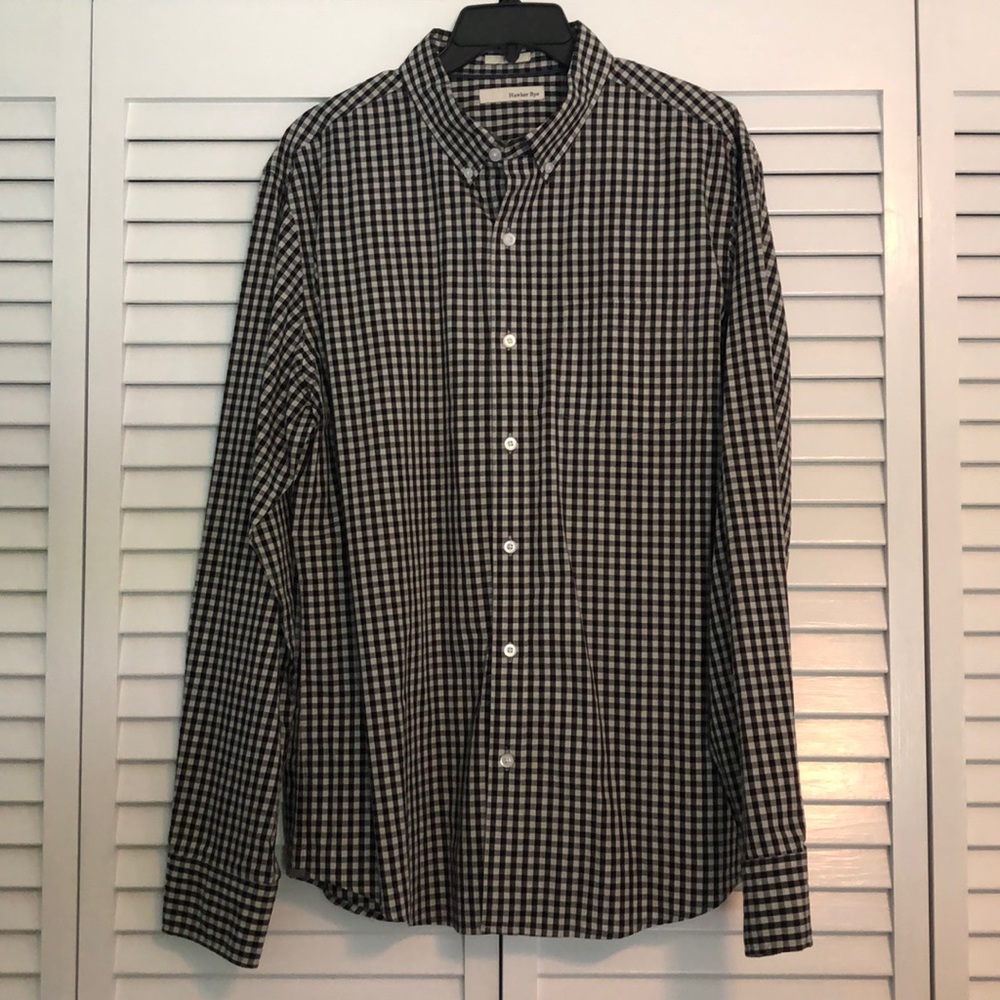 Black & White Button Down Shirt